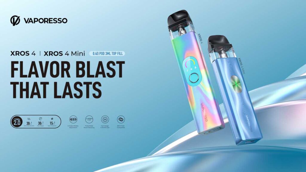 Vaporesso XROS 4 vs XROS 4 Mini - Get Discount Now! - Vape News | The  Global News of Vaping