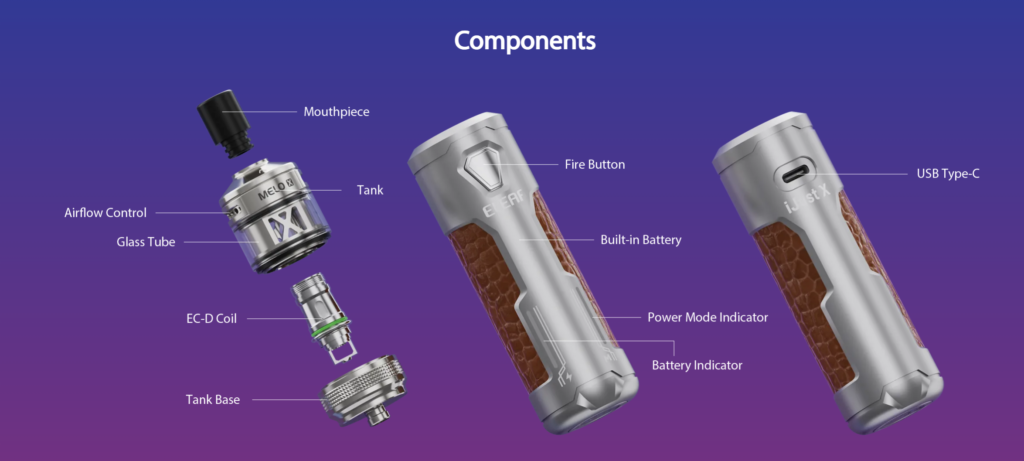 Eleaf iJust X Kit with 5ml MELO X Tank