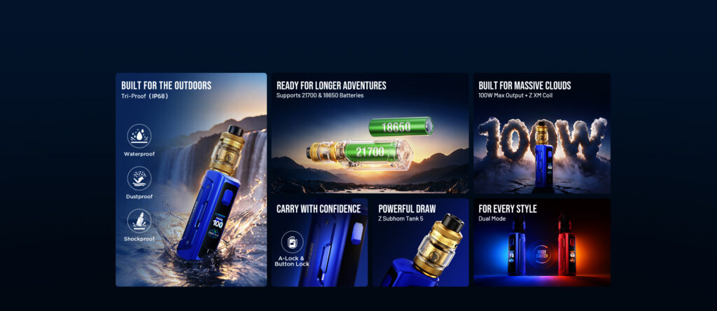 GeekVape Aegis Solo 5 Kit with Z Subohm Tank 5 and IP68 protection